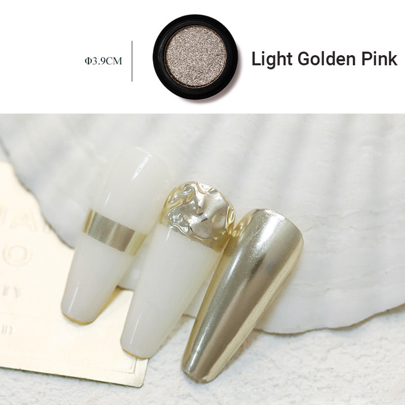 Super Bright Solid Nail Powder with Mirror Effect