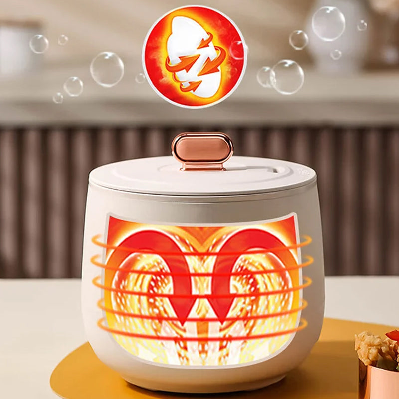 Mini Electric Hot Pot Cooker with Steamer(50% OFF)