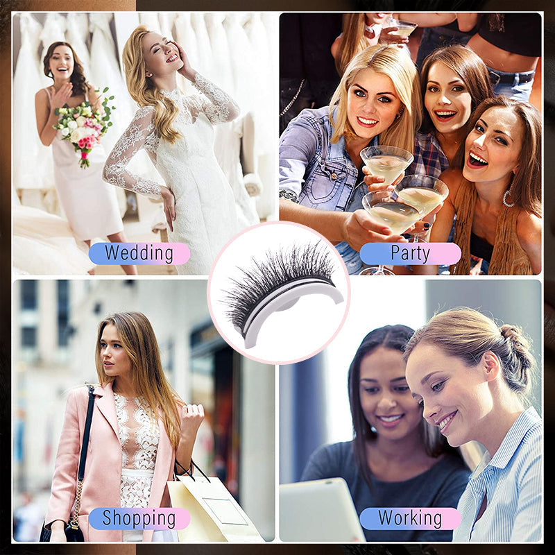 🎁Hot Sale 50% OFF✨Waterproof & Reusable Self-Adhesive Eyelashes