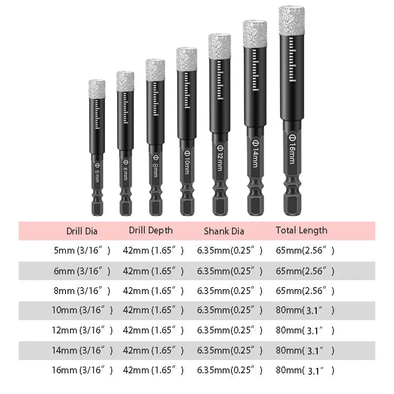 Zeitlich begrenzt 45%RABATT💕Hex Schaft Bohrer für Marmor/Fliese/Stein🛠️