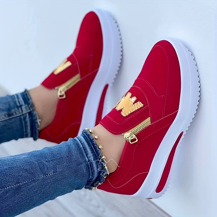 🌸 Limited time 50% off! 💥Women's Casual Platform Slip-on Orthopedic Sneakers(The more you buy, the higher the discount)