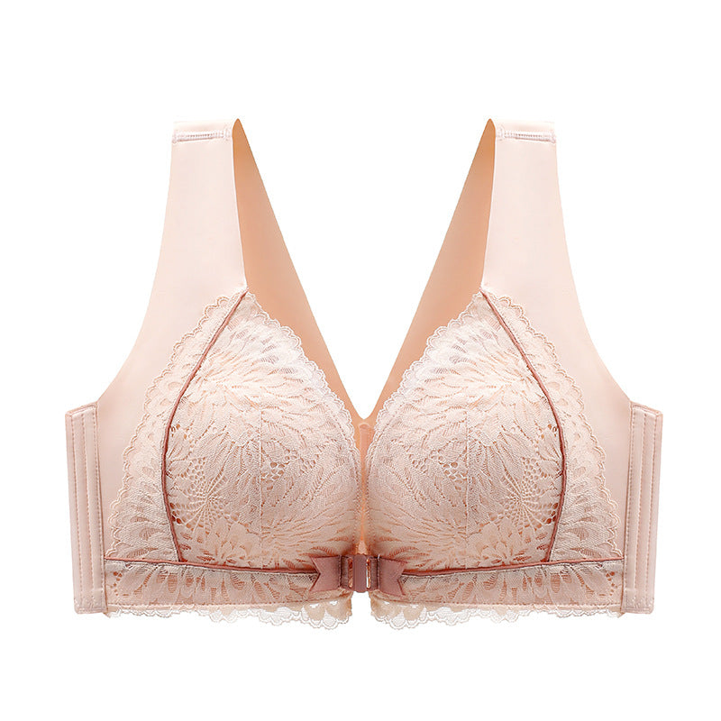 💖Limited Sale 50% OFF💖 Front-Clasp Lace Bra with Lift and Anti-Sagging Design