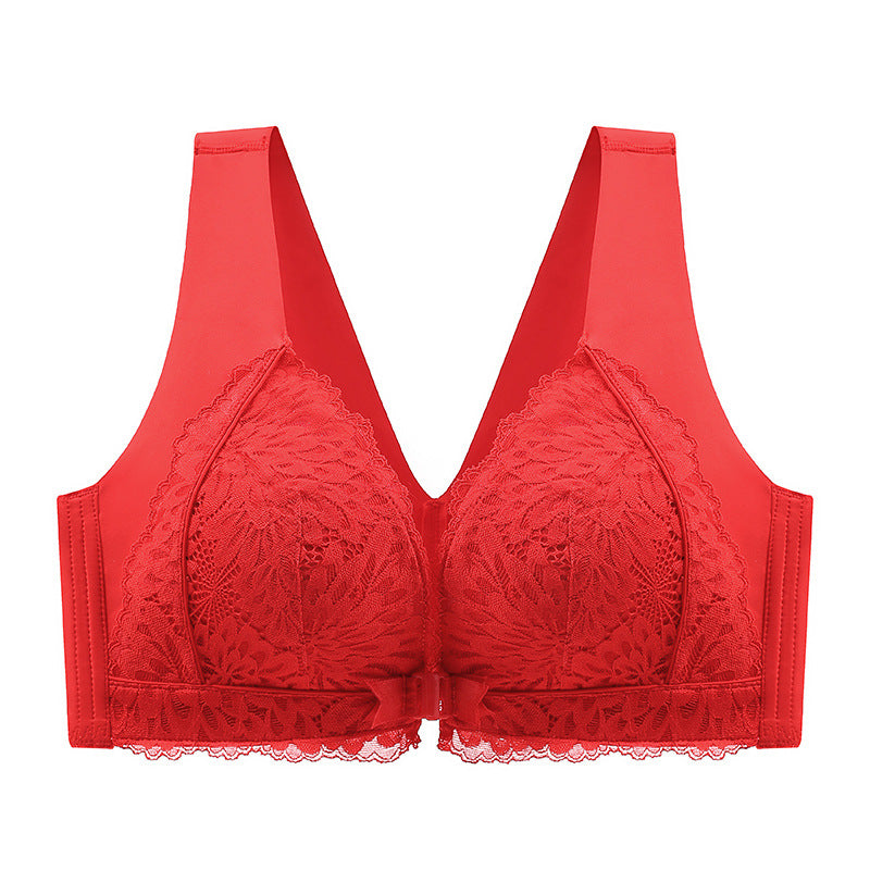 💖Limited Sale 50% OFF💖 Front-Clasp Lace Bra with Lift and Anti-Sagging Design