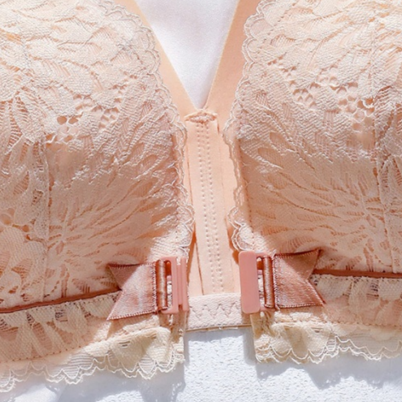 💖Limited Sale 50% OFF💖 Front-Clasp Lace Bra with Lift and Anti-Sagging Design