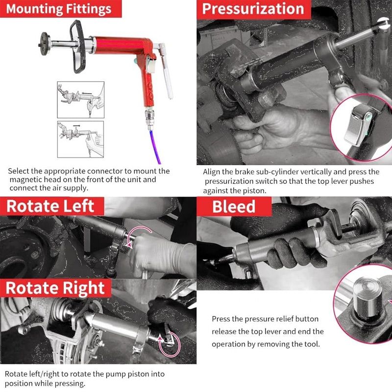 🧰Free shipping✅24pcs Pneumatic Brake Caliper Compression Tool