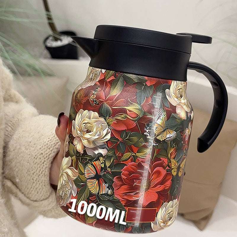 🔥Limited Sale 51% OFF🔥1000ml Vacuum Insulated Teapot with Strainer