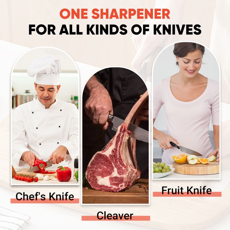 ⚡ Kitchen must-have ⚡60% OFF - Suction base sharpener