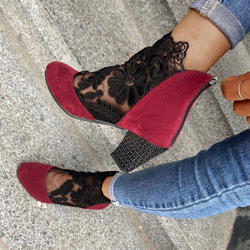 💖Limited Sale 50% OFF💖Women's Summer Elegant Lace High Heels