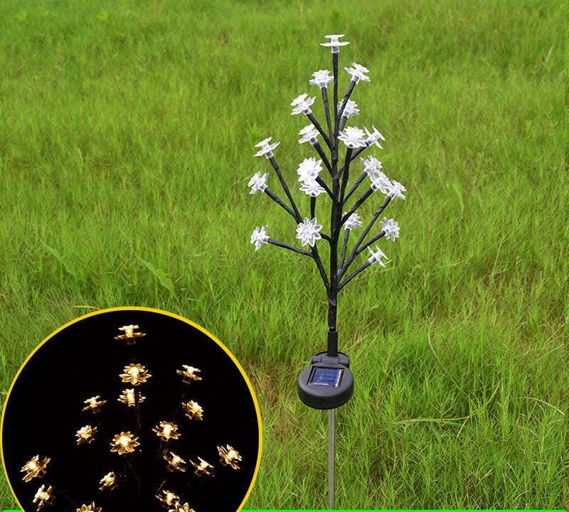 🔥LIMITED SALE 50% OFF🔥Outdoor Waterproof Cherry Blossom Multicolor Solar Garden Lights