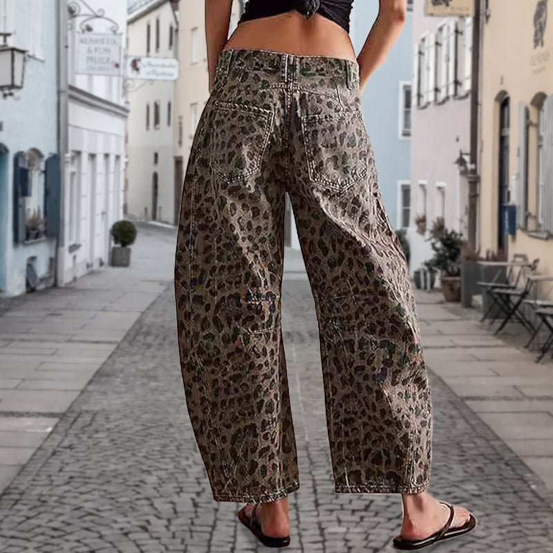 👖✨Spring Specials✨Casual Loose Leopard Print Pants with Pockets