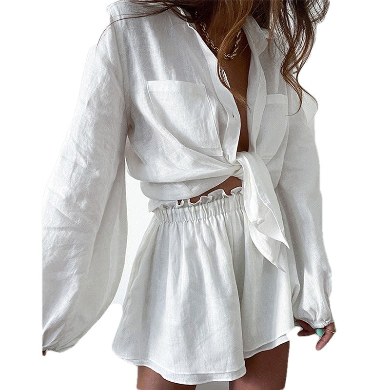 🩷Limited Sale 50% OFF🩷2-Piece Set-Women's Summer Shirt and Shorts