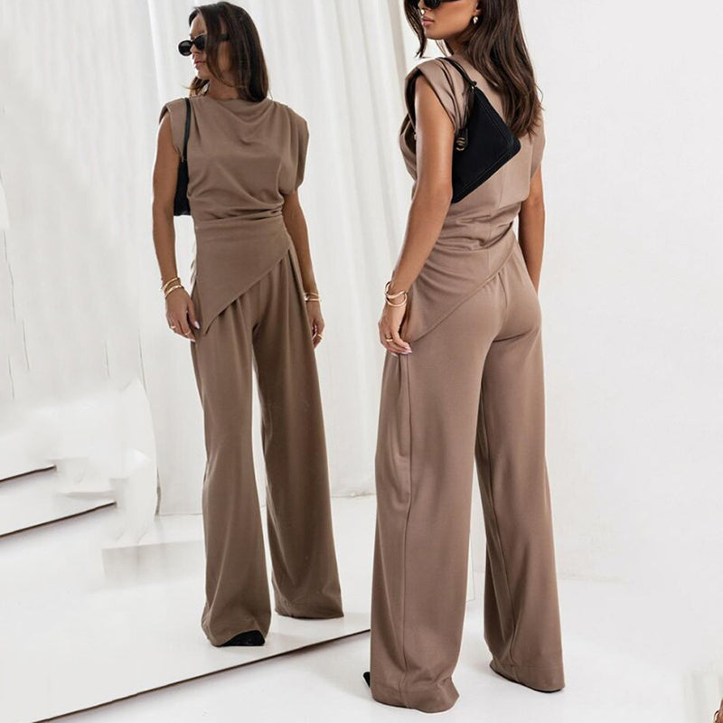 💕Big price reduction!💕 Women’s Elegant Solid Color Two-Piece Set