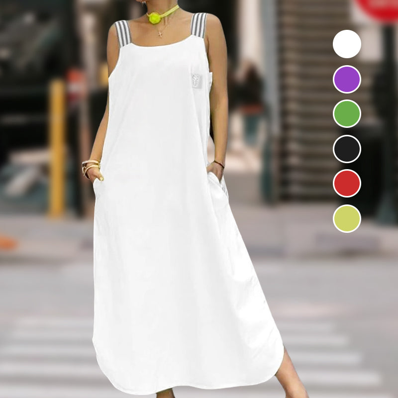 🌸Spring Specials💐Wide Strap Maxi Dress with Pockets