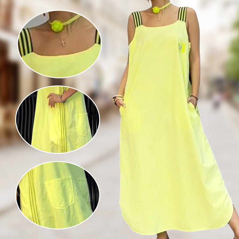 🌸Spring Specials💐Wide Strap Maxi Dress with Pockets