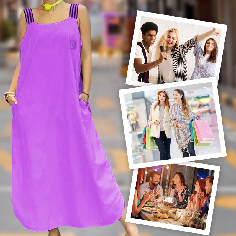 🌸Spring Specials💐Wide Strap Maxi Dress with Pockets