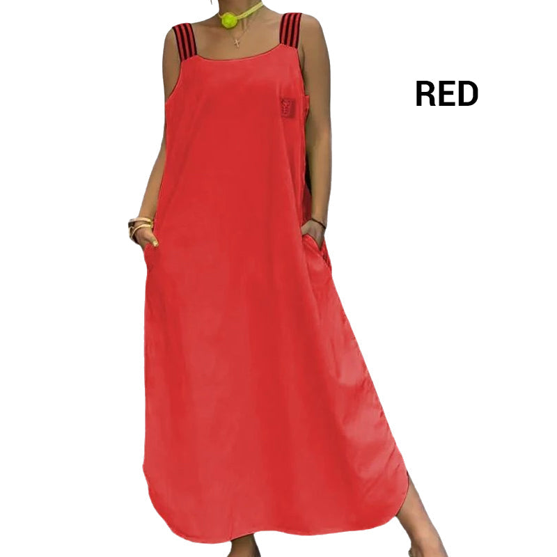 🌸Spring Specials💐Wide Strap Maxi Dress with Pockets