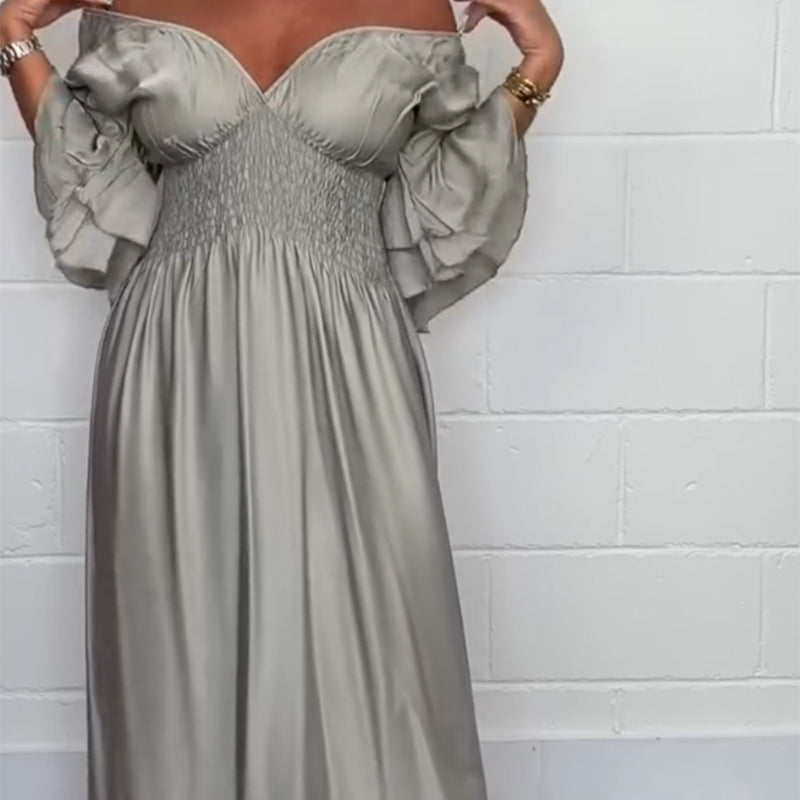 💕Spring New💕Women's Flowy Ruffle High Waist Dress