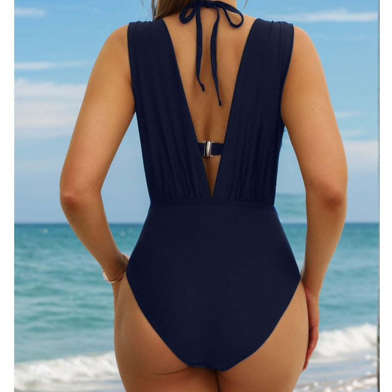 🏖️Last Day Special Sale 49% OFF🩱Summer Explosion Women's Tie Solid Color Swimsuit 2-PCS Set