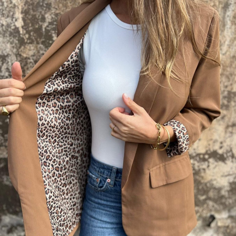 🌸Spring Specials💐 Women’s Stylish Blazer with Leopard Print Lining