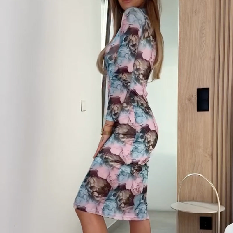 🌸Spring Specials🌸Dusk Rose Slim-Fit Midi Dress