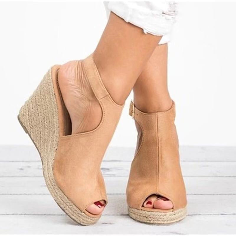 ✨Early Summer New✨Women's Ankle Strap Wedge Platform Sandals
