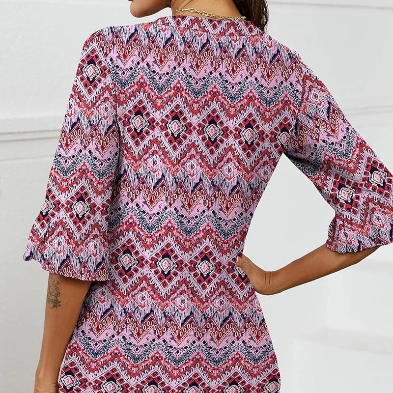 ❤️2025 New Products❤️Women's Elegant Ruffle Sleeve V-Neck Tops