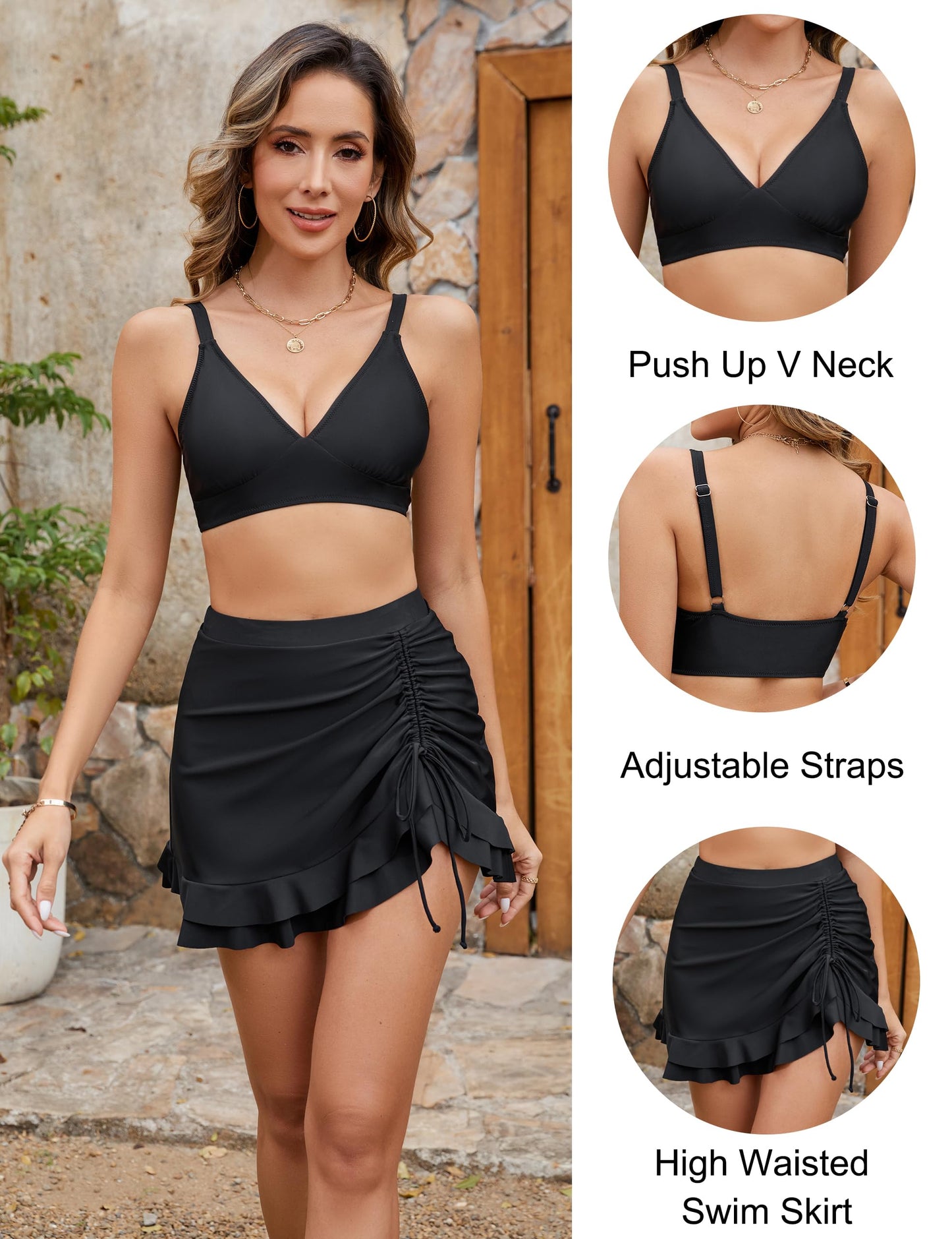 🏝️2025 Summer Hot Sale 68% OFF🌊Gingham High Waisted Tummy Control Bikini Sets👙