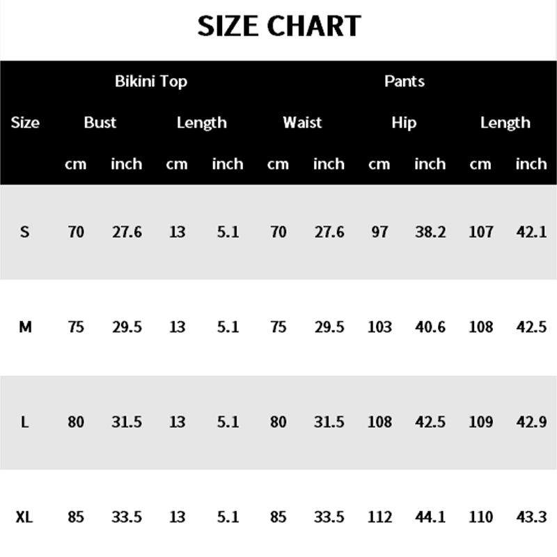 💗Summer Specials✨Women’s Bikini Top & Printed Wide-Leg Pants 2 PCS Set