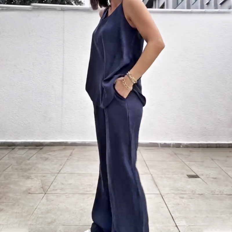 💗Summer Specials✨Women’s Sleeveless Top & Wide-Leg Pants Set