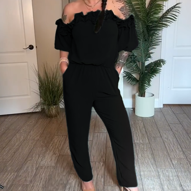 🔥Hot Sale 50% korting🔥Off-the-shoulder jumpsuit met ruches