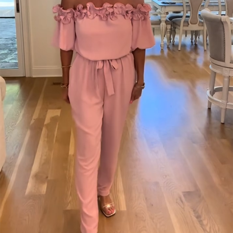🔥Hot Sale 50% korting🔥Off-the-shoulder jumpsuit met ruches