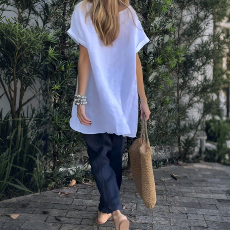 Women's Lightweight Flowy Top and Pants Set