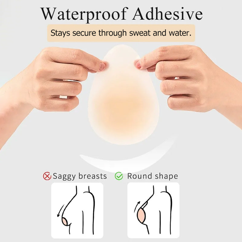 š§Waterdrop Shape Lift Bra | Seamless Silicone Adhesive for Plus Size Support, Strapless Dress Wear