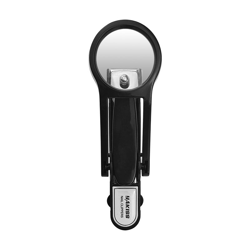 🔍✂️Splash-Proof Nail Clipper with Magnifying Glass