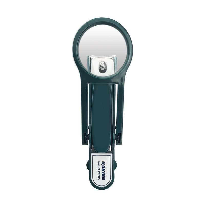 🔍✂️Splash-Proof Nail Clipper with Magnifying Glass