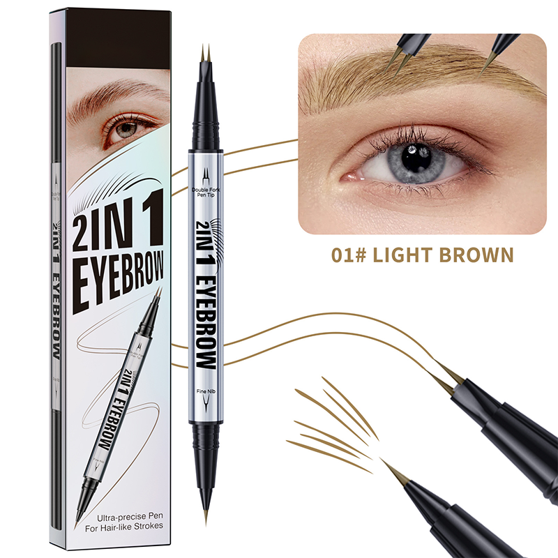 2-in-1 Waterproof Eyebrow Pen