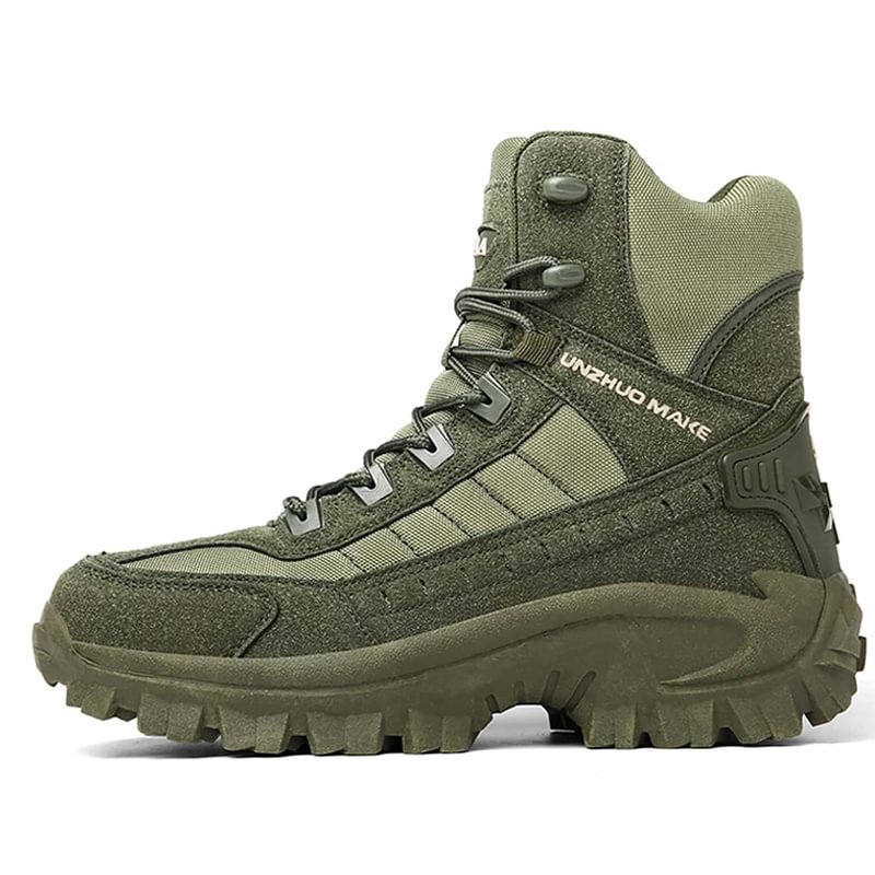 Men's Waterproof Outdoor Anti-Puncture Work Combat Boots Army Boots (Durability Upgrade) EU