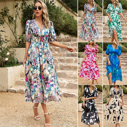 (😍Hot Sale - 50% OFF🔥Modern fashion waist V-neck cozy dress