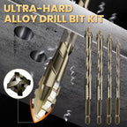 🔥2025 Hot Sale🔥High-Strength 4-Flute Serrated Eccentric Drill Bit Kit