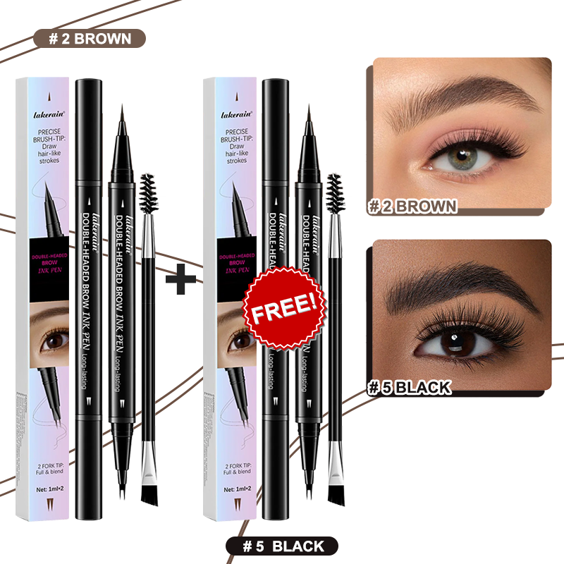 💖Buy 1 Get 1 Free 💖2-in-1 4D Eyebrow Pencil (Natural Brow Makeup and Eyelash Line)