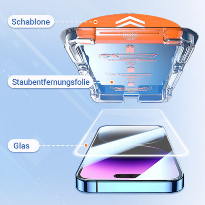Set aus stoßfestem, staubdichtem und Anti-Fingerabdruck-Displayschutz