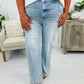 ⏰LIMITED DAYS 50% OFF💥High Rise Vintage Wash Tummy Control Top Straight Leg Jeans