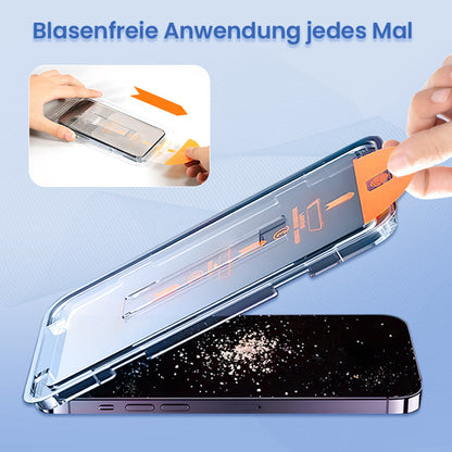 Set aus stoßfestem, staubdichtem und Anti-Fingerabdruck-Displayschutz