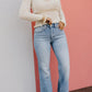 ⏰LIMITED DAYS 50% OFF💥High Rise Vintage Wash Tummy Control Top Straight Leg Jeans