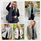 📣2025 neue limitierte Auflage 50 % Rabatt🔥Gestrickte Patchwork-Pufferjacke für Damen