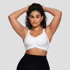 💖LAST DAY SALE 50% OFF💷Women's Wireless V-Neck Crossover Mesh Seamless Push-Up Bra