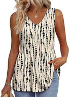 💖LAST DAY SALE ✨Women Dressy Sleeveless V Neck Babydoll Tank Tops