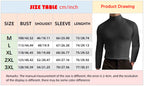 ⏳Begrenzte Zeit 52% Rabatt💥🎁【Geschenk-Empfehlung】Hochgeschlossenes Herren-T-Shirt mit langen Ärmeln und schmaler Passform