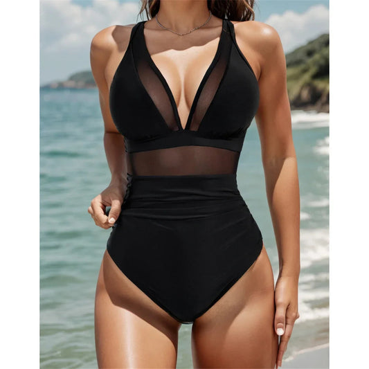 🏝️🏖️ Pre-Summer Sale 50% OFF🏝️Mesh Tummy Control Swimsuit