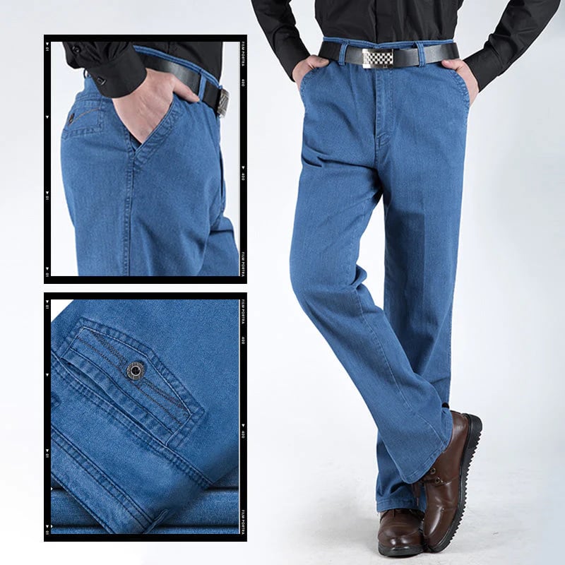 🔥Big Sale 57% OFF🔥Men's High Waist Straight Cut Jeans